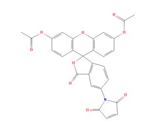 5-(N-Maleimido)fluorescein diacetate - chemical structure image