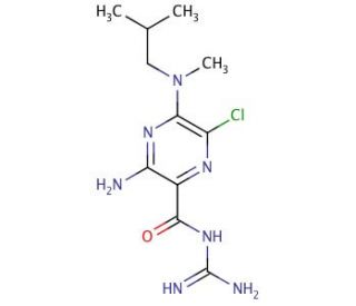 5-(N-Methyl-N-isobutyl)-Amiloride (CAS 96861-65-3) - chemical structure image
