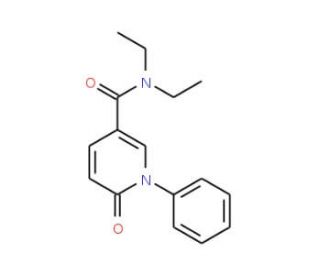 5-(N,N-Diethylcarboxamide)-1-phenylpyridin-2(1H)-one (CAS 1076199-97-7) - chemical structure image