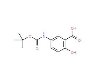 5-(N-tert-Butoxycarbonylamino)salicylic Acid (CAS 135321-95-8) - chemical structure image
