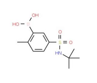 5-(N-tert-Butylsulphamoyl)-2-methylbenzeneboronic acid (CAS 874219-47-3) - chemical structure image