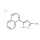 5-Naphthalen-1-yl-2H-pyrazol-3-ylamine hydrochloride - chemical structure image