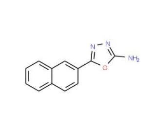 5-(naphthalen-2-yl)-1,3,4-oxadiazol-2-amine - chemical structure image