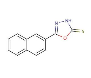5-(naphthalen-2-yl)-1,3,4-oxadiazole-2-thiol - chemical structure image