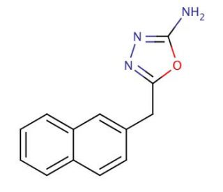 5-(naphthalen-2-ylmethyl)-1,3,4-oxadiazol-2-amine - chemical structure image
