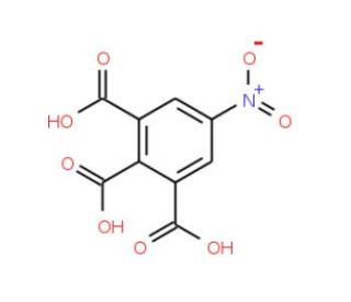 5-Nitro-1,2,3-benzenetricarboxylic acid (CAS 3807-81-6) - chemical structure image