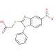 [(5-nitro-1-phenyl-1H-benzimidazol-2-yl)thio]acetic acid - chemical structure image