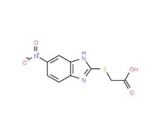 [(5-Nitro-1H-benzimidazol-2-yl)thio]acetic acid - chemical structure image