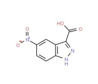 5-Nitro-1H-indazole-3-carboxylic acid (CAS 78155-76-7) - chemical structure image