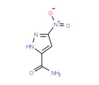 5-Nitro-1H-pyrazole-3-carboxamide (CAS 297149-32-7) - chemical structure image
