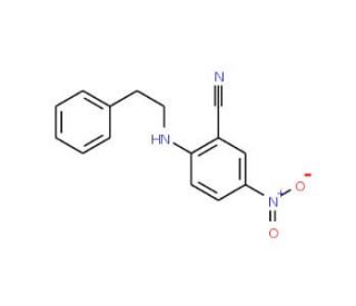 5-Nitro-2-[(2-phenylethyl)amino]benzonitrile - chemical structure image