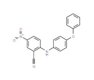 5-Nitro-2-[(4-phenoxyphenyl)amino]benzonitrile - chemical structure image