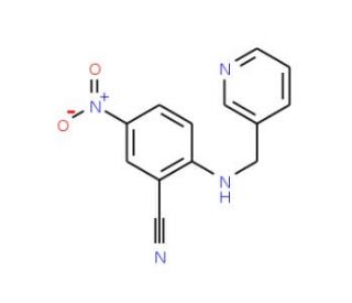 5-Nitro-2-[(pyridin-3-ylmethyl)amino]benzonitrile - chemical structure image