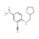 5-Nitro-2-[(tetrahydrofuran-2-ylmethyl)amino]-benzonitrile - chemical structure image