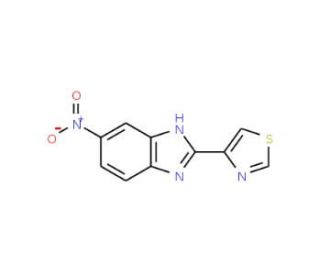 5-nitro-2-(1,3-thiazol-4-yl)-1H-benzimidazole (CAS 3575-05-1) - chemical structure image