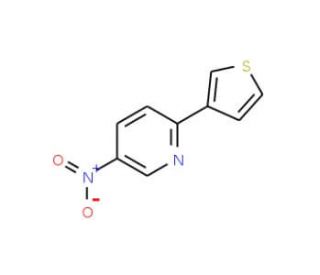 5-Nitro-2-(3-thienyl)pyridine - chemical structure image