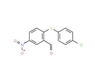 5-Nitro-2-(4-chlorophenylthio)benzaldehyde (CAS 42191-01-5) - chemical structure image