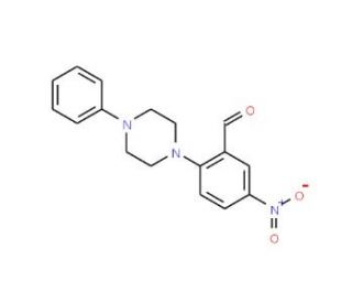 5-Nitro-2-(4-phenylpiperazino)benzenecarbaldehyde - chemical structure image