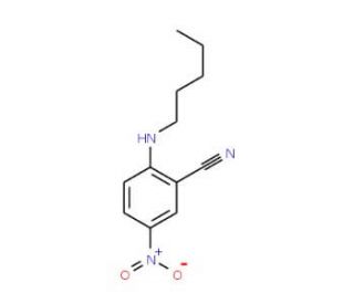5-Nitro-2-(pentylamino)benzonitrile - chemical structure image