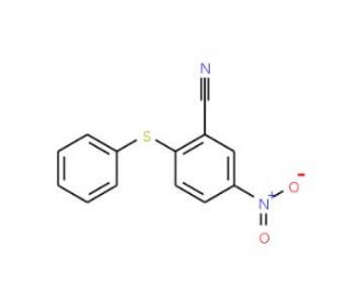 5-Nitro-2-(phenylthio)benzonitrile - chemical structure image