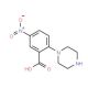 5-Nitro-2-piperazin-1-yl-benzoic acid (CAS 886360-73-2) - chemical structure image