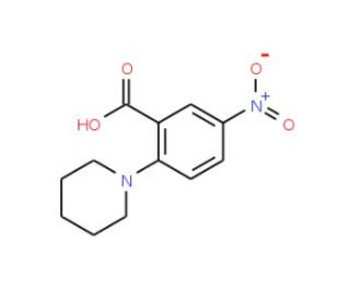 5-Nitro-2-piperidin-1-yl-benzoic acid (CAS 42106-50-3) - chemical structure image