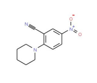 5-Nitro-2-piperidin-1-ylbenzonitrile (CAS 32188-75-3) - chemical structure image