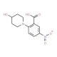 5-Nitro-2-(piperidin-4-ol-1-yl)benzoic acid - chemical structure image