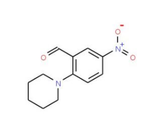 5-Nitro-2-piperidinobenzenecarbaldehyde (CAS 30742-60-0) - chemical structure image