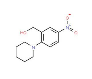 (5-Nitro-2-piperidinophenyl)methanol - chemical structure image