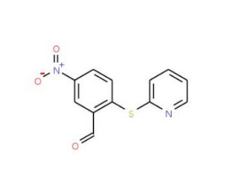 5-Nitro-2-(pyridin-2-ylthio)benzaldehyde (CAS 175278-54-3) - chemical structure image