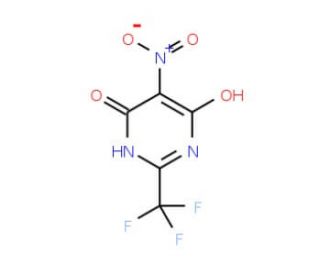 5-Nitro-2-(trifluoromethyl)pyrimidine-4,6-diol - chemical structure image