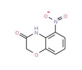 5-Nitro-2H-1,4-benzoxazin-3(4H)-one (CAS 132522-81-7) - chemical structure image