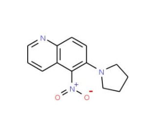 5-Nitro-6-(pyrrolidin-1-yl)quinoline (CAS 19979-54-5) - chemical structure image