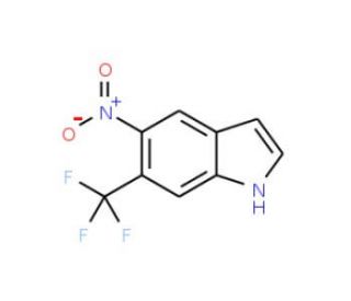 5-Nitro-6-(trifluoromethyl)-1H-indole - chemical structure image