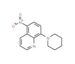 5-Nitro-8-(piperidin-1-yl)quinoline (CAS 142315-99-9) - chemical structure image