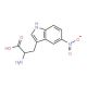 5-Nitro-DL-tryptophan (CAS 6525-46-8) - chemical structure image
