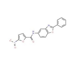 5-Nitro-furan-2-carboxylic acid (2-phenyl-benzooxazol-5-yl)-amide - chemical structure image