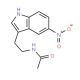 5-Nitro-N-acetyltryptamine (CAS 96735-08-9) - chemical structure image