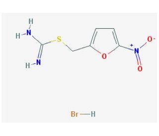(5-Nitrofuran-2-yl)methyl carbamimidothioate hydrobromide (CAS 82118-18-1) - chemical structure image