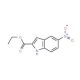 5-Nitroindole-2-carboxylic acid ethyl ester (CAS 16732-57-3) - chemical structure image