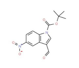 5-Nitroindole-3-carboxaldehyde, N-BOC protected (CAS 914349-06-7) - chemical structure image