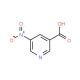 5-Nitropyridin-3-ylcarboxylic acid (CAS 2047-49-6) - chemical structure image