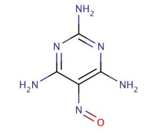 5-Nitroso-2,4,6-triaminopyrimidine (CAS 1006-23-1) - chemical structure image