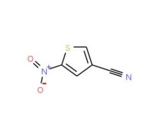 5-Nitrothiophene-3-carbonitrile, 4-Cyano-2-nitrothiophene (CAS 42137-23-5) - chemical structure image