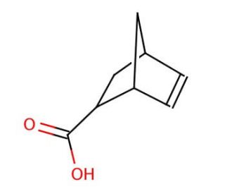 5-Norbornene-2-carboxylic acid, mixture of endo and exo (CAS 120-74-1) - chemical structure image