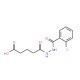 5-[N′-(2-Chloro-benzoyl)-hydrazino]-5-oxo-pentanoic acid - chemical structure image