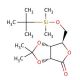 5-O-(tert-Butyldimethylsilyl)-2,3-O-isopropylidene-D-ribonic acid γ-lactone (CAS 75467-36-6) - chemical structure image
