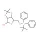 5-O-tert-Butyldiphenylsilyl-2,3-O-isopropylidene-α,β-D-ribofuranose (CAS 141607-35-4) - chemical structure image