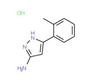 5-o-Tolyl-2H-pyrazol-3-ylamine hydrochloride - chemical structure image